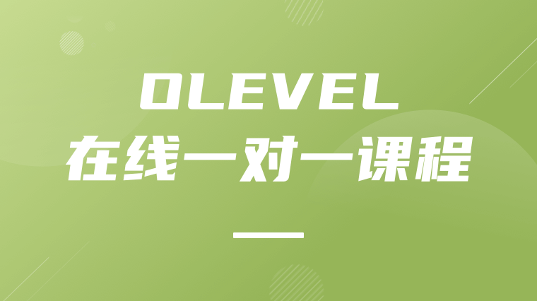 O-LEVEL在线一对一课程